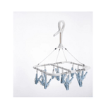 Electronice si Electrocasnice - Masini si uscatoare de rufe - Accesorii masini de spalat si uscatoare - Uscator de Haine Sosete si Lenjerie din Aluminiu si PVC cu 16 Carlige 35 x 30 cm - Infinity.ro