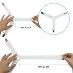 Casa si Gradina - Decoratiuni - DIY - Articole mercerie - Cleme Fixare Cearceaf din Metal si Elastic Triunghiulare Ajustabile Set 4 Bucati G Glixicom® - Infinity.ro