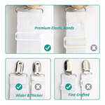 Casa si Gradina - Decoratiuni - DIY - Articole mercerie - Cleme Fixare Cearceaf din Metal si Elastic Triunghiulare Ajustabile Set 4 Bucati G Glixicom® - Infinity.ro