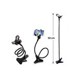 Laptop, Telefoane si Tablete - Telefoane mobile si accesorii - Accesorii Telefoane - Suport si docking telefoane - Suport Flexibil cu Brat si Clema Metalica, Rotatie 360 de Grade 50 cm Negru - Infinity.ro