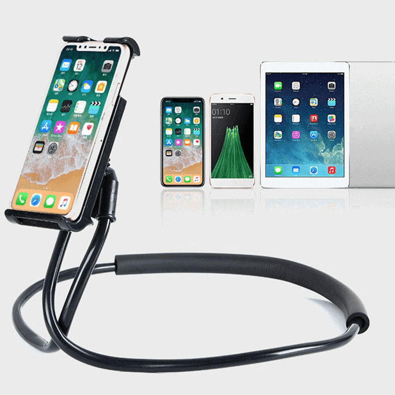 Laptop, Telefoane si Tablete - Telefoane mobile si accesorii - Accesorii Telefoane - Suport si docking telefoane - Suport Flexibil cu  Brat si Clema cu Rotatie 360° pentru Gat Dimensiune maxima Dispozitiv 12 inch 60 cm  Negru - Infinity.ro