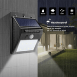 Casa si Gradina - Corpuri si surse de iluminat - Iluminat exterior - Lampi solare - Lampa Solara cu 30 Led-uri Senzor de Miscare Acumulator Li-Ion 1200 mAh Oprire Automata - Infinity.ro