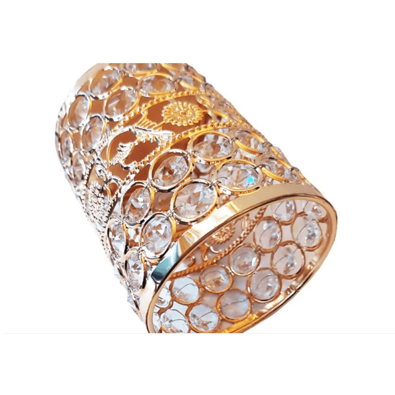 Casa si Gradina - Decoratiuni - Obiecte decorative - Accesorii decorative - Suport Organizator din Sticla pentru Pensule Machiaj Creioane sau Pixuri 13 x 9 cm G Glixicom® - Infinity.ro