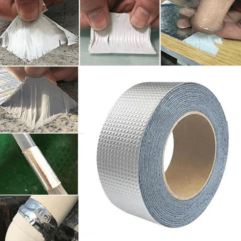 Carti si Birotica - Birotica - Accesorii de birou - Benzi adezive - Banda Adeziva de Etansare din Cauciuc Butilic pentru Izolare Termica Reparatii Tevi si Conducte Etansare 5 cm x 5 m - Infinity.ro