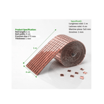 Casa si Gradina - Decoratiuni - Obiecte decorative - Accesorii decorative - Banda Adeziva Decorativa de Tip Mozaic Oglinda Rose Gold 4 x 100 cm G Glixicom® - Infinity.ro