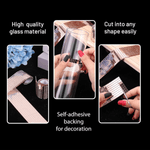 Casa si Gradina - Decoratiuni - Obiecte decorative - Accesorii decorative - Banda Adeziva Decorativa de Tip Mozaic Oglinda Rose Gold 4 x 100 cm G Glixicom® - Infinity.ro