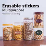 Carti si Birotica - Papetarie - Afise si stickere - Set 84 Etichete din PVC Autoadezive Multicolore cu Marker Alb  Reutilizabile G Glixicom® - Infinity.ro