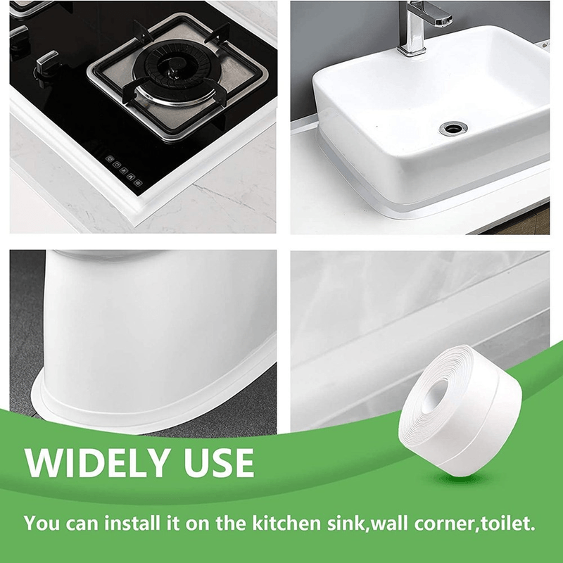 Carti si Birotica - Birotica - Accesorii de birou - Benzi adezive - Set 2 Bucati Banda Adeziva pentru Etansare si Izolare Plita WC Cada Chiuveta Multifunctionala si Impermeabila - Infinity.ro