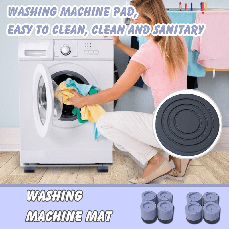 Electronice si Electrocasnice - Masini si uscatoare de rufe - Accesorii masini de spalat si uscatoare - Set 4 Picioruse Antialunecare si Antivibratie pentru Masina de Spalat sau Mobila - Infinity.ro