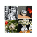 Casa si Gradina - Decoratiuni - Obiecte decorative - Accesorii decorative - Banda Adeziva Decorativa de Tip Mozaic Oglinda Argintiu 4 x 100 cm G Glixicom® - Infinity.ro