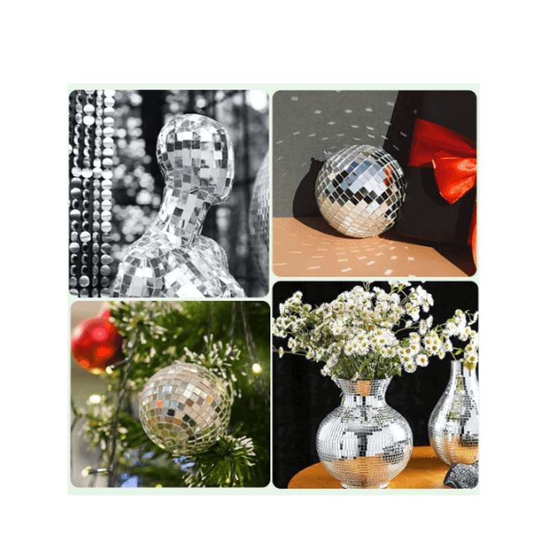 Casa si Gradina - Decoratiuni - Obiecte decorative - Accesorii decorative - Banda Adeziva Decorativa de Tip Mozaic Oglinda Argintiu 4 x 100 cm G Glixicom® - Infinity.ro