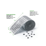 Casa si Gradina - Decoratiuni - Obiecte decorative - Accesorii decorative - Banda Adeziva Decorativa de Tip Mozaic Oglinda Argintiu 4 x 100 cm G Glixicom® - Infinity.ro