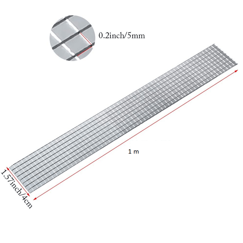 Casa si Gradina - Decoratiuni - Obiecte decorative - Accesorii decorative - Banda Adeziva Decorativa de Tip Mozaic Oglinda Argintiu 4 x 100 cm G Glixicom® - Infinity.ro