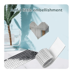 Casa si Gradina - Decoratiuni - Obiecte decorative - Accesorii decorative - Banda Adeziva Decorativa de Tip Mozaic Oglinda Argintiu 4 x 100 cm G Glixicom® - Infinity.ro