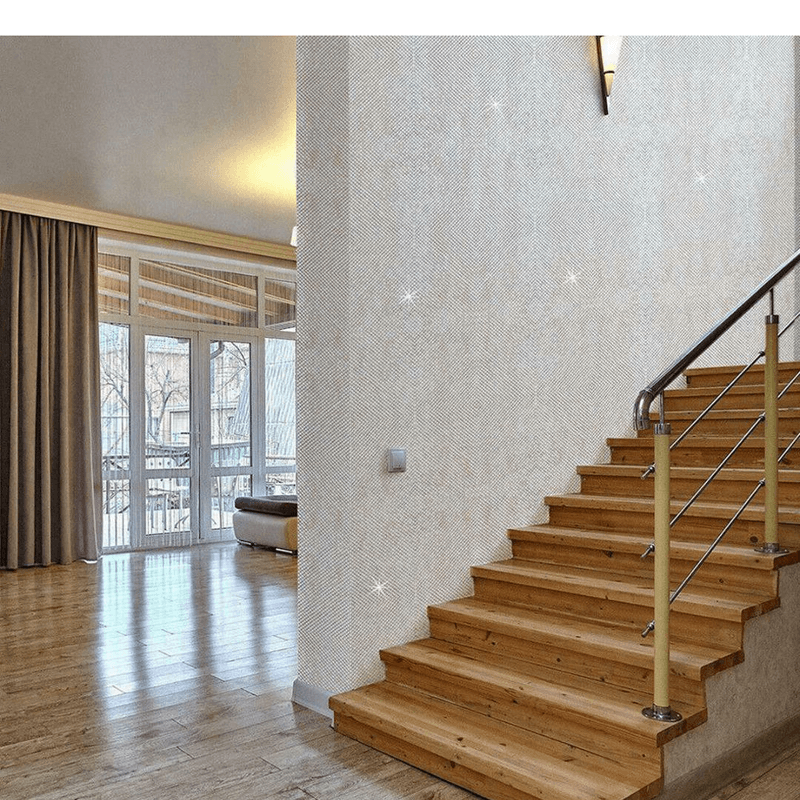 Casa si Gradina - Decoratiuni - Obiecte decorative - Accesorii decorative - Banda Adeziva Decorativa de Tip Mozaic Oglinda Argintiu 4 x 100 cm G Glixicom® - Infinity.ro