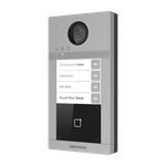 Casa si Gradina - Electrice - Smart Home - Control acces si accesorii - Panou exterior videointerfon TCP/IP pentru 4 familii, Wi-Fi 2.4GHz, control acces integrat - HIKVISION DS-KV8413-WME1 - Infinity.ro