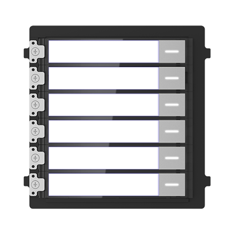 Casa si Gradina - Electrice - Smart Home - Accesorii control acces si supraveghere - Modul extensie afisaj 6 familii pentru Interfon modular - HIKVISION DS-KD-KK - Infinity.ro