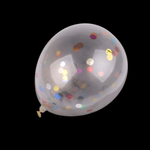 Casa si Gradina - Decoratiuni - Decoratiuni petrecere - Artificii si confetti - Set 10 baloane din latex cu confeti colorate din polistiren Crisalida, diametru 27 cm - Infinity.ro