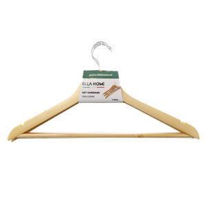 Set 3 umerase din lemn, Natur, 45x23cm