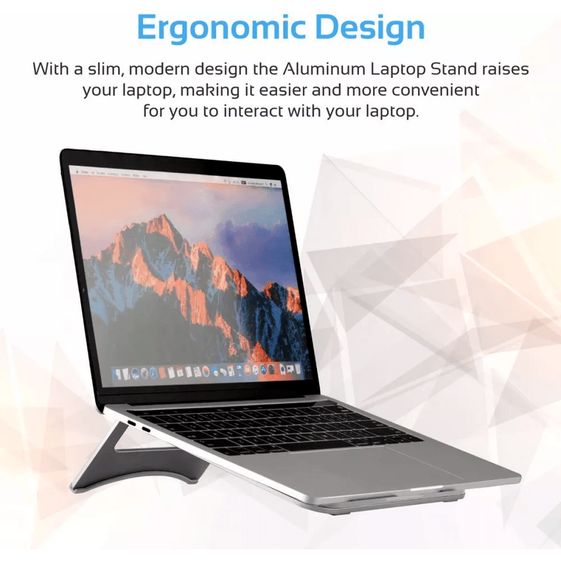 Laptop, Telefoane si Tablete - Laptopuri si accesorii - Accesorii Laptop - Standuri/Coolere notebook - Suport Pliabil din Aluminiu cu Inaltime fixa pentru Laptop sau Notebook 24 x 21 cm G Glixicom® - Infinity.ro