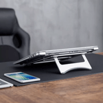 Laptop, Telefoane si Tablete - Laptopuri si accesorii - Accesorii Laptop - Standuri/Coolere notebook - Suport Pliabil din Aluminiu cu Inaltime fixa pentru Laptop sau Notebook 24 x 21 cm G Glixicom® - Infinity.ro