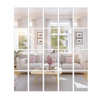 Casa si Gradina - Decoratiuni - Decoratiuni perete - Set 36 Oglinzi Acrilice Autoadezive Model Dreptunghi 10 x 15 cm G Glixicom® - Infinity.ro