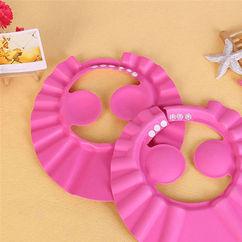 Jucarii, Copii si Bebe - Igiena si ingrijire - Baia bebelusului - Cadite bebe si accesorii baie - Protectie Cap pentru Baie Copii din Spuma EVA Roz Marime Reglabila G Glixicom® - Infinity.ro