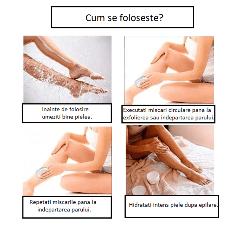 Ingrijire personala si Cosmetice - Aparate & accesorii ingrijire personala - Aparate cosmetice - Aparate intretinere si ingrijire corporala - Epilator cu Cristale Nano Glass pentru Par si Exfoliere Piele fara Durere G Glixicom® - Infinity.ro