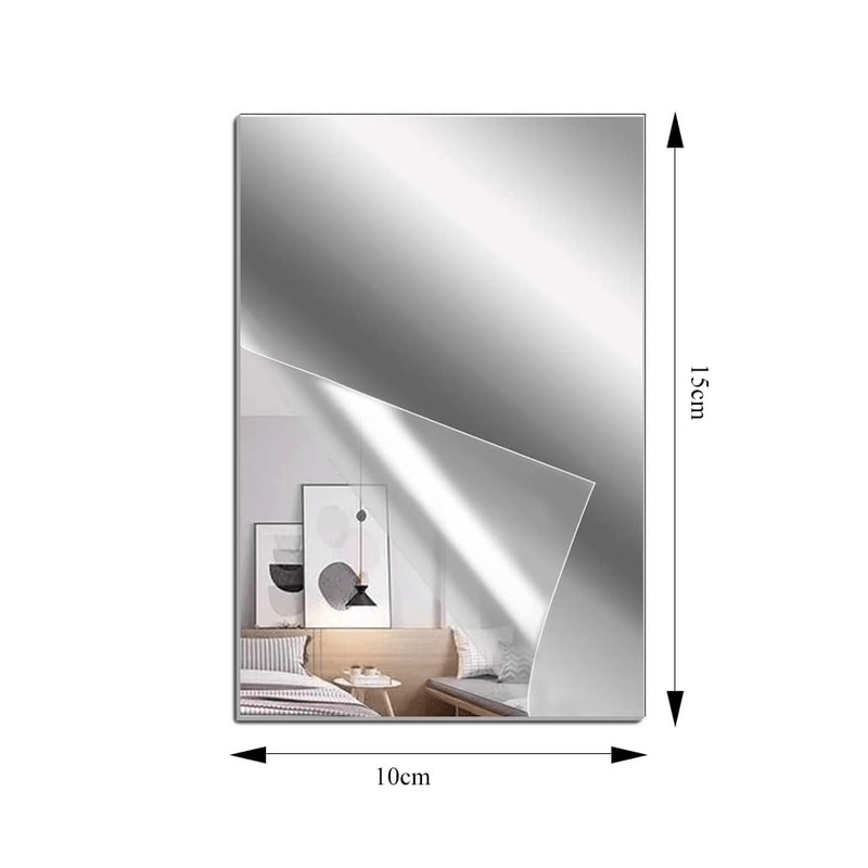 Casa si Gradina - Decoratiuni - Decoratiuni perete - Set 36 Oglinzi Acrilice Autoadezive Model Dreptunghi 10 x 15 cm G Glixicom® - Infinity.ro