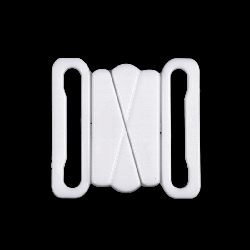 Casa si Gradina - Decoratiuni - DIY - Articole mercerie - Inchizatoare din plastic pentru sutien, latime 2.5 cm, Alb - Infinity.ro