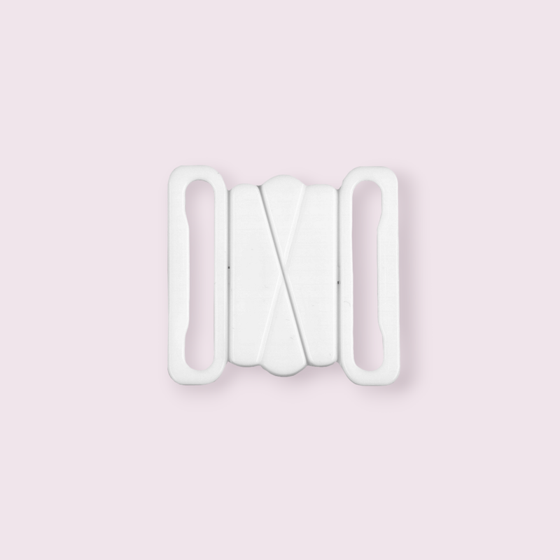Casa si Gradina - Decoratiuni - DIY - Articole mercerie - Inchizatoare din plastic pentru sutien, latime 2.5 cm, Alb - Infinity.ro