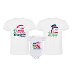 Market - Cadouri - Cadouri personalizate - Set familie tricouri si body alb "My first Christmas" - Infinity.ro
