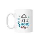 Casa si Gradina - Bucatarie si vesela - Cani si pahare - Cani si cesti - Cana cu mesaj "Let it snow" - 300 ml - Infinity.ro