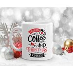 Casa si Gradina - Bucatarie si vesela - Cani si pahare - Cani si cesti - Cana cu mesaj "I run on coffee and Christmas cheer" 300 ml - Infinity.ro