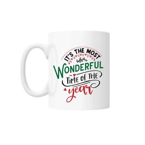 Cana cu mesaj "It's the most wonderful time of the year" 300 ml