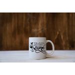 Casa si Gradina - Bucatarie si vesela - Cani si pahare - Cani si cesti - Cana cu mesaj "But first wine" 300 ml - Infinity.ro