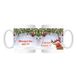 Casa si Gradina - Bucatarie si vesela - Cani si pahare - Cani si cesti - Cana personalizata Craciun fericit si mesaj personalizat! 300 ml - Infinity.ro