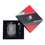 Market - Cadouri - Cadouri personalizate - Set plosca "Pentru cel mai excelent frate din lume", 235 ml - Infinity.ro