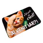 Casa si Gradina - Textile si covoare - Covoare - Covoare casa - Covoras din plus de interior „Nu pot sa cred! Ai venit iar?!” Pisica - Infinity.ro