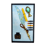 Carti si Birotica - Birotica - Instrumente de scris - Pixuri si stilouri - Set stilou caligrafie pana, model floral - Infinity.ro