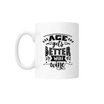 Casa si Gradina - Bucatarie si vesela - Cani si pahare - Cani si cesti - Cana cu mesaj "Age gets better with wine" 300 ml - Infinity.ro