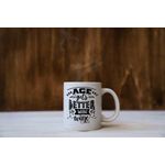 Casa si Gradina - Bucatarie si vesela - Cani si pahare - Cani si cesti - Cana cu mesaj "Age gets better with wine" 300 ml - Infinity.ro