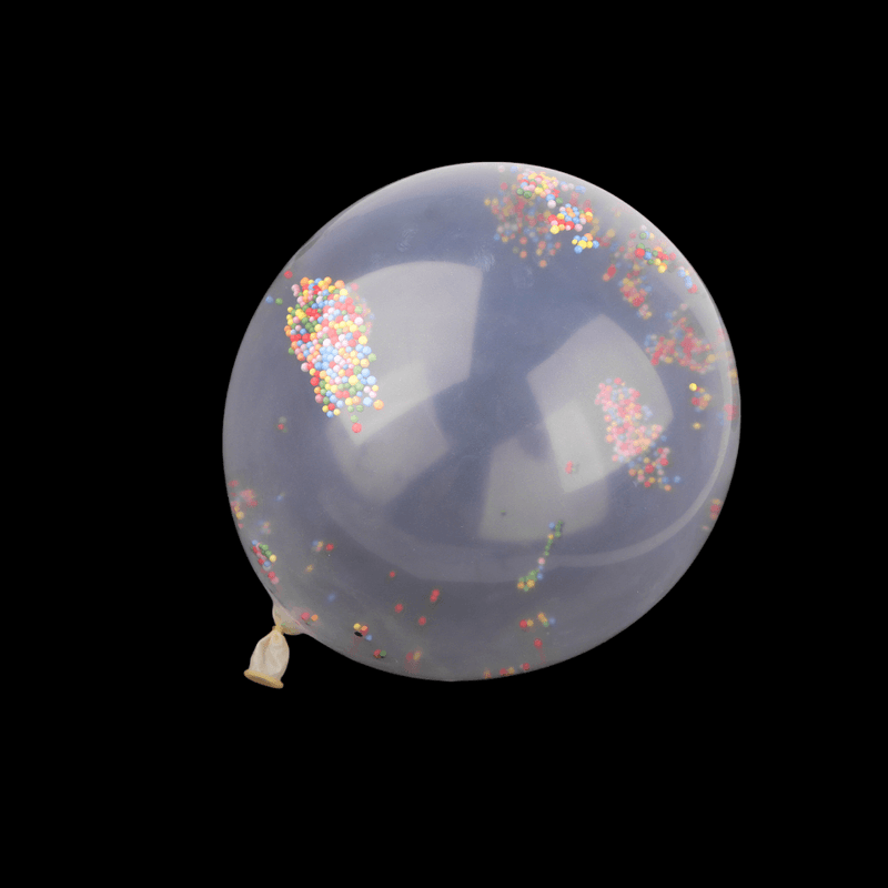 Casa si Gradina - Decoratiuni - Decoratiuni petrecere - Accesorii pentru petrecere - Set 10 baloane din latex cu bile colorate din polistiren Crisalida, diametru 27 cm - Infinity.ro