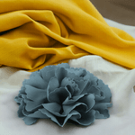 Casa si Gradina - Decoratiuni - DIY - Articole mercerie - Floare textila pentru cusut sau lipit pe haine, diametru 10 cm, Gri petrol - Infinity.ro