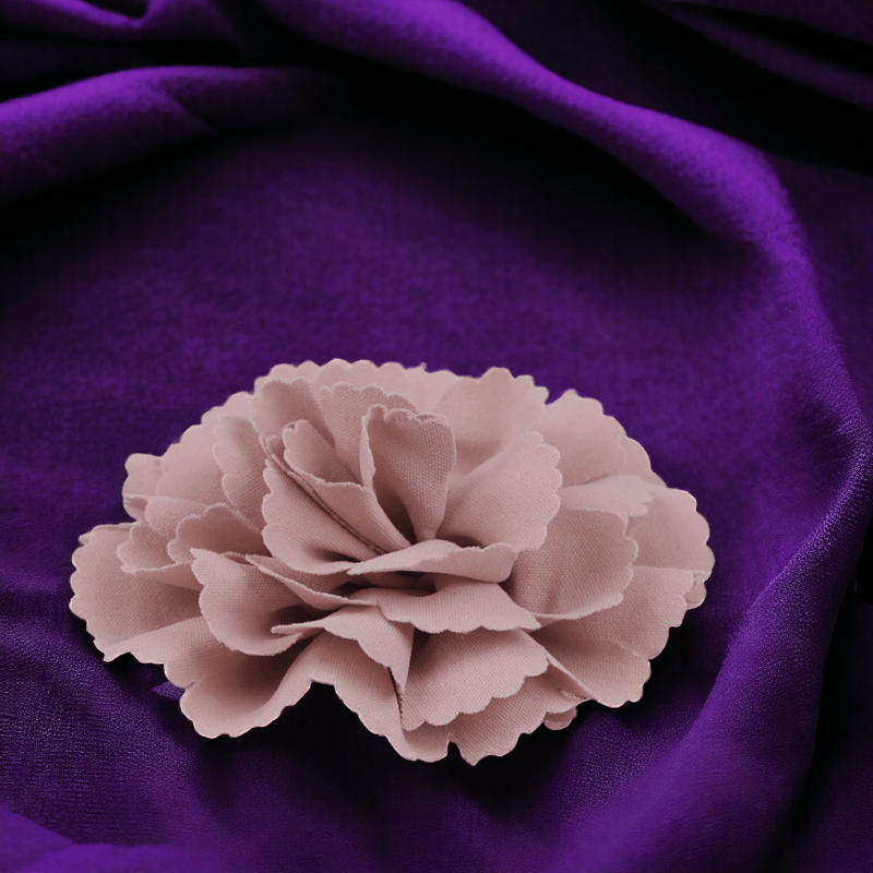 Casa si Gradina - Decoratiuni - DIY - Articole mercerie - Floare textila pentru cusut sau lipit pe haine, diametru 10 cm, Roz pudrat - Infinity.ro