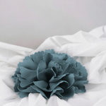 Casa si Gradina - Decoratiuni - DIY - Articole mercerie - Floare textila pentru cusut sau lipit pe haine, diametru 10 cm, Gri petrol - Infinity.ro