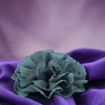 Casa si Gradina - Decoratiuni - DIY - Articole mercerie - Floare textila pentru cusut sau lipit pe haine, diametru 10 cm, Gri petrol - Infinity.ro