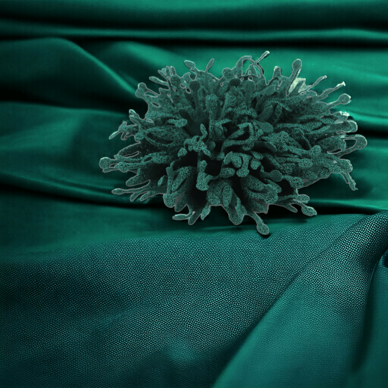 Casa si Gradina - Decoratiuni - DIY - Articole mercerie - Floare textila pentru lipit sau cusut pe haine, diametru 10 cm, Verde inchis - Infinity.ro