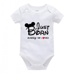 Market - Cadouri - Cadouri personalizate - Body alb personalizat "Just Born Already so Loved", 0-3 luni - Infinity.ro