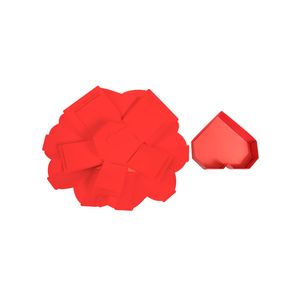 Cutie exploziva personalizata cu fotografii, in forma de inima, culoare rosie